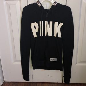 PINK full zip hoodie